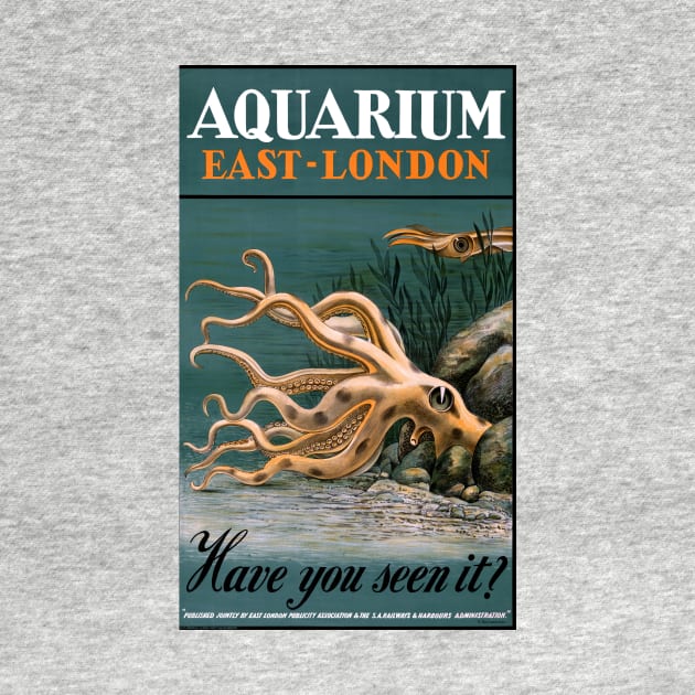 Vintage Travel Poster England London Aquarium by vintagetreasure